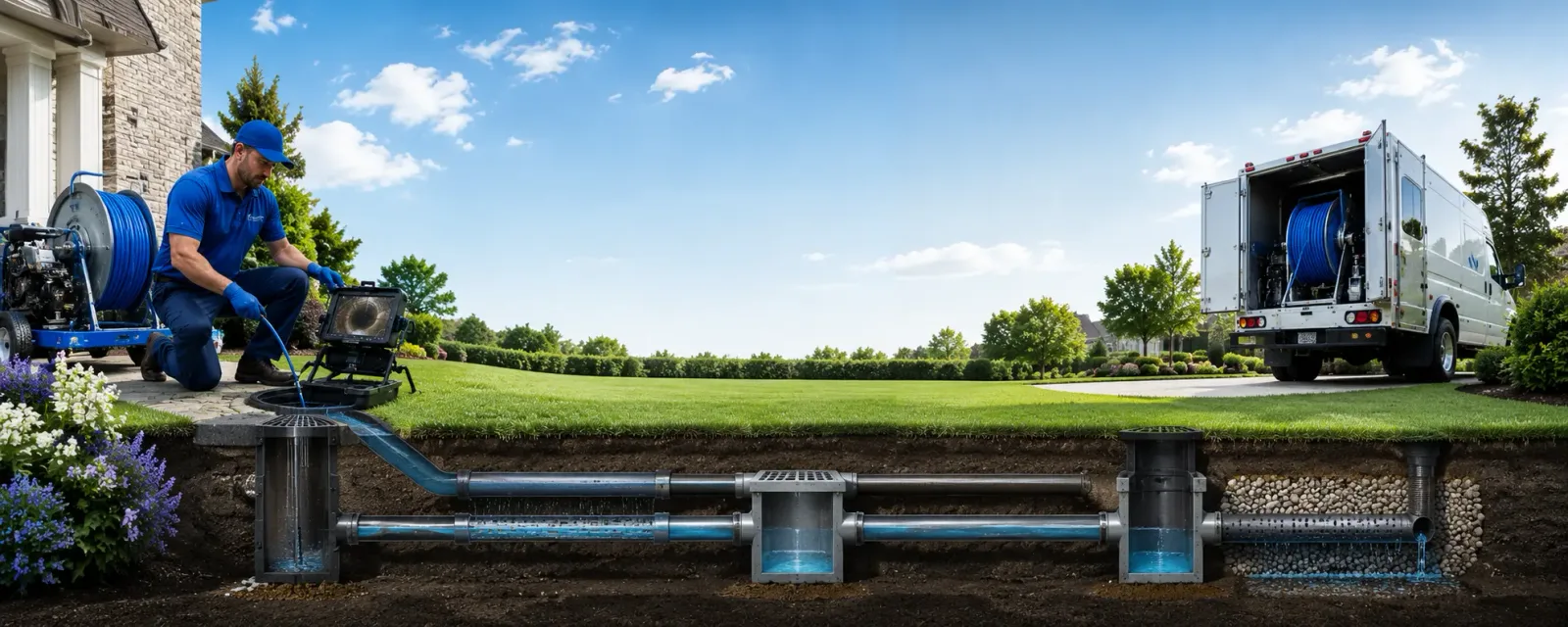 Outdoor drain cleaning information for Dry Branch, GA